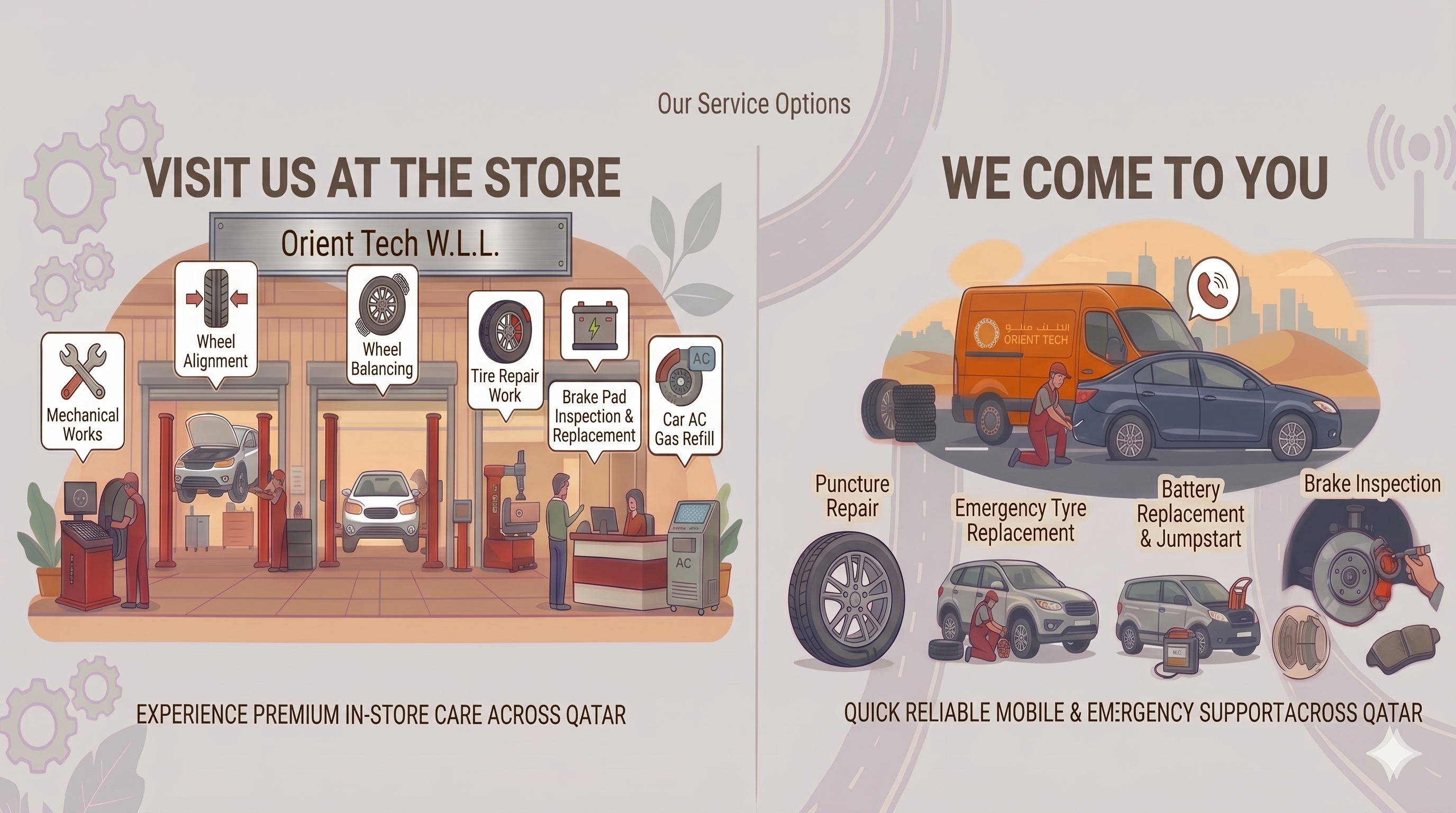Our Services — visit us in store or we come to you